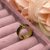 Anello 2004 color oro in pelle