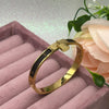 Bracciale 1004 color oro in pelle