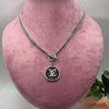 Collana 3014 acciaio in pelle