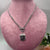 collana 3016 acciaio e pelle